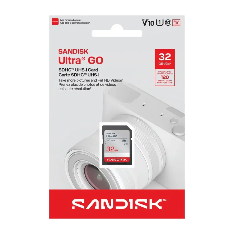 Sandisk Ultra Go SDHC-minnekort 32 GB