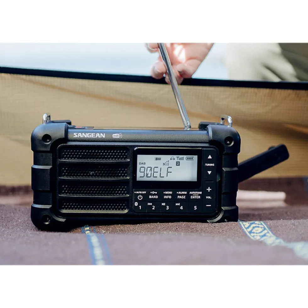 Sangean MMR-99 DAB+ Dynamoradio med solcelle