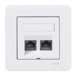 Schneider Electric Exxact Innfelt UTP-nettverksuttak Cat.6 2-porters