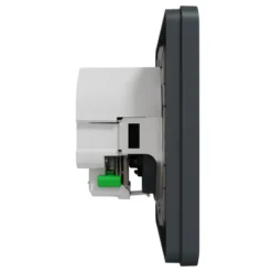 Schneider Electric Exxact Jordet vegguttak med USB-porter Svart