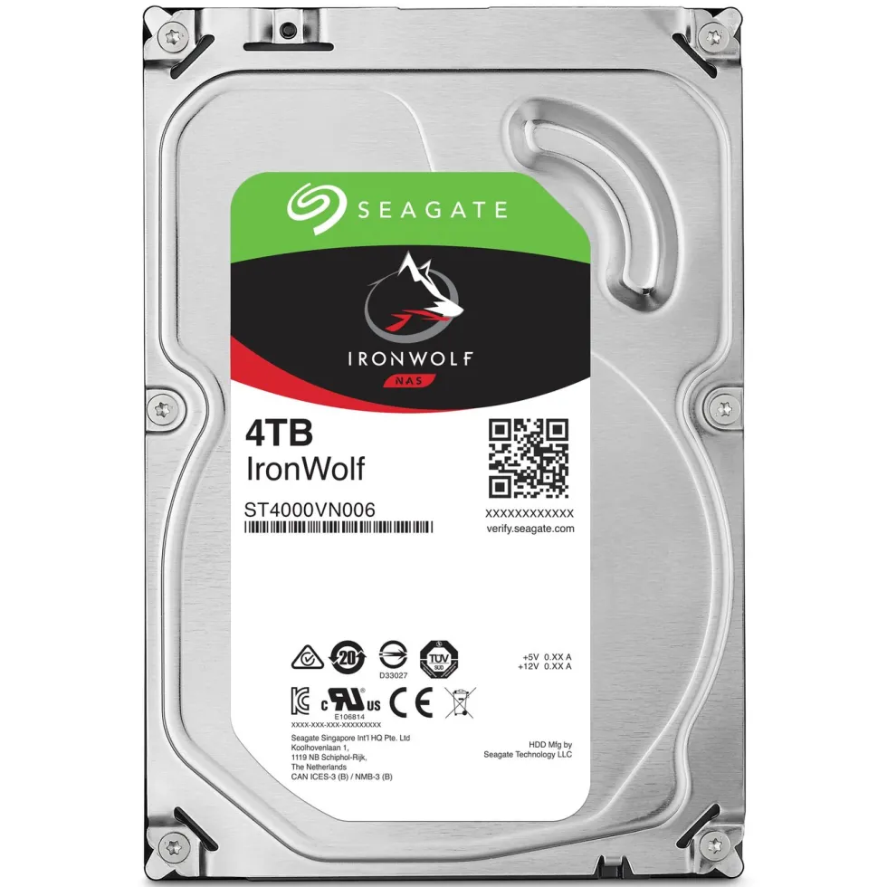 Seagate Ironwolf Intern harddisk 3,5" 4 TB