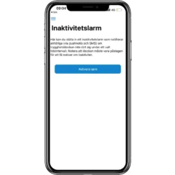 Sensorem Klokke med trygghetsalarm - Svart