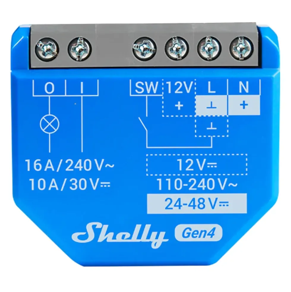 Shelly 1 Gen4 smart strømbrytermodul