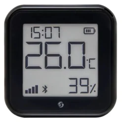 Shelly H&T Gen 3 Termometer og hygrometer Svart