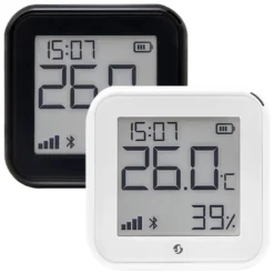 Shelly H&T Gen 3 Termometer og hygrometer Svart