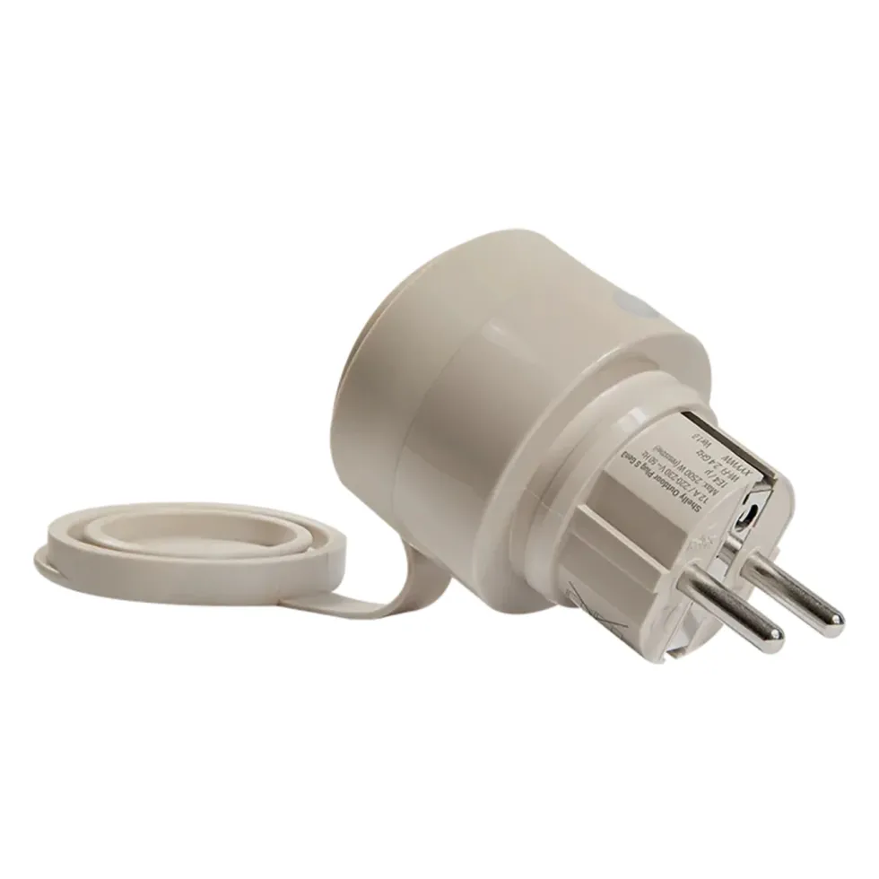 Shelly Outdoor Plug S Gen3 smart utendørskontakt Mocha