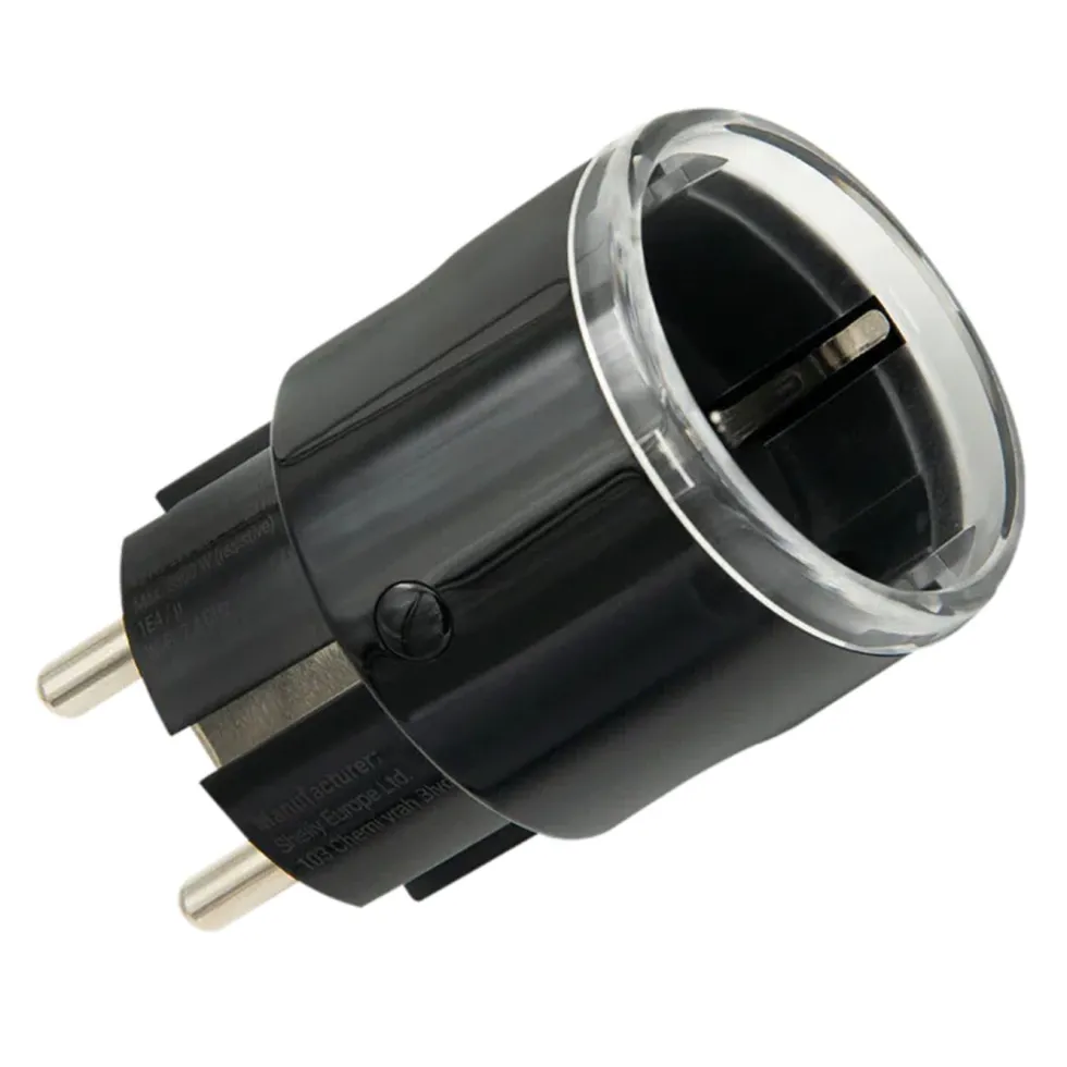 Shelly Plug S Gen3 smart kontakt Svart