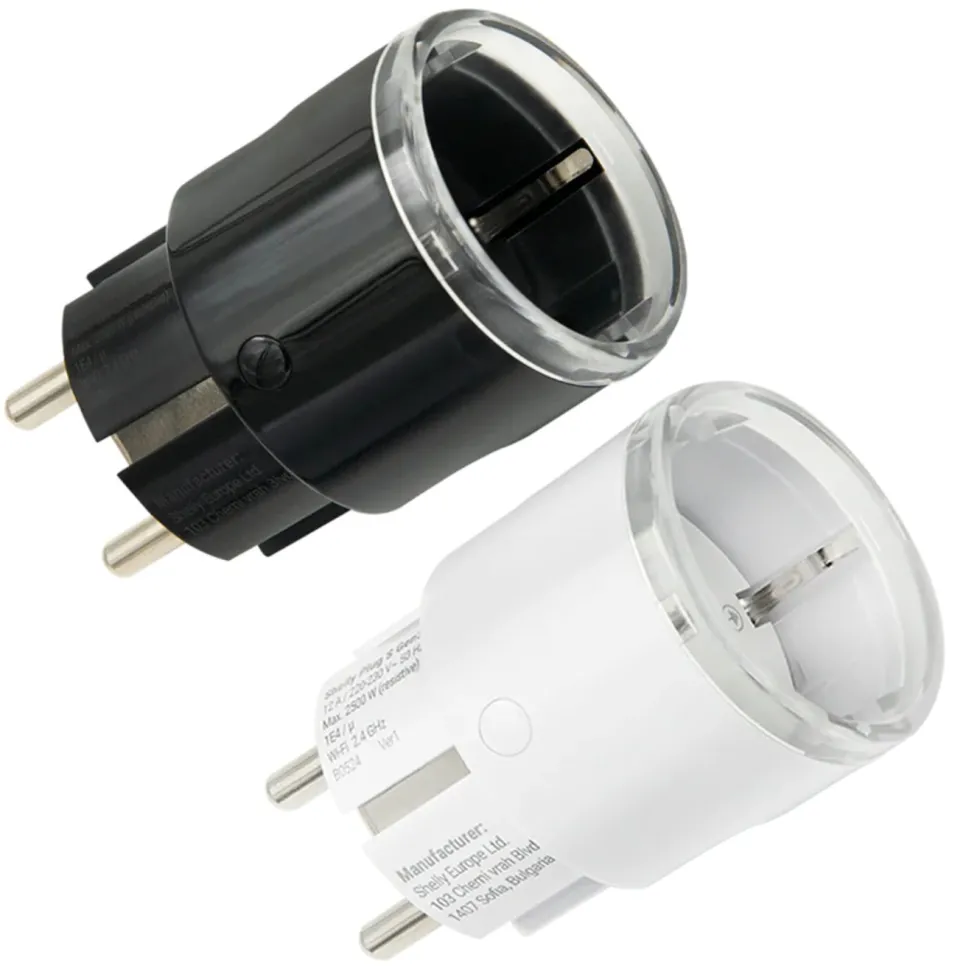 Shelly Plug S Gen3 smart kontakt Svart