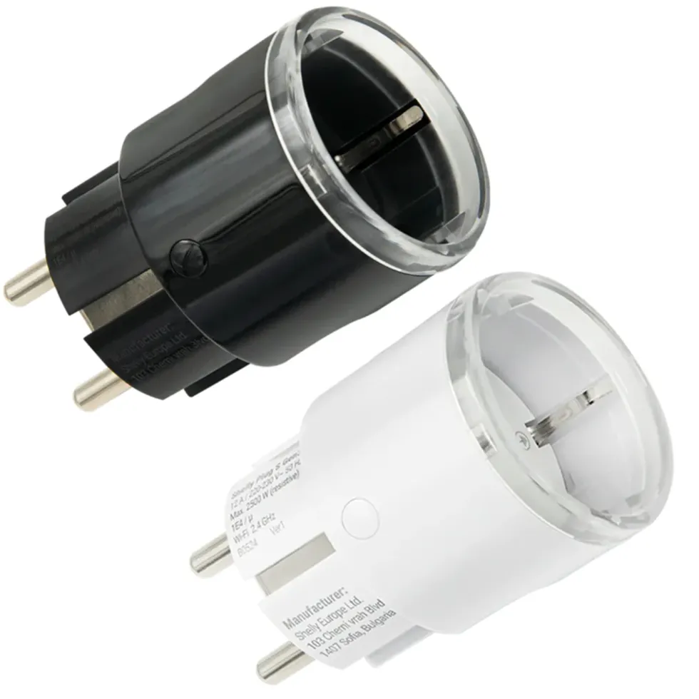 Shelly Plug S Gen3 smart kontakt Svart