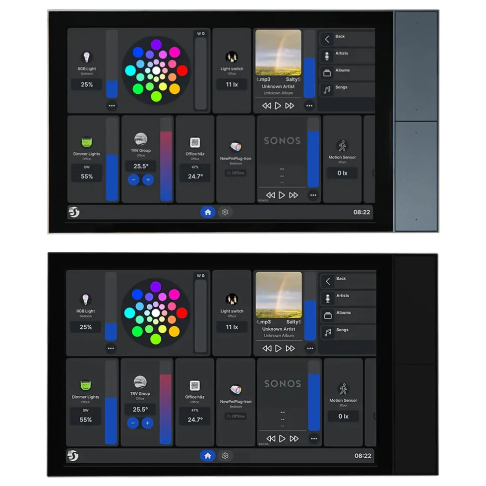 Shelly Wall Display XL smart kontrollpanel Grå