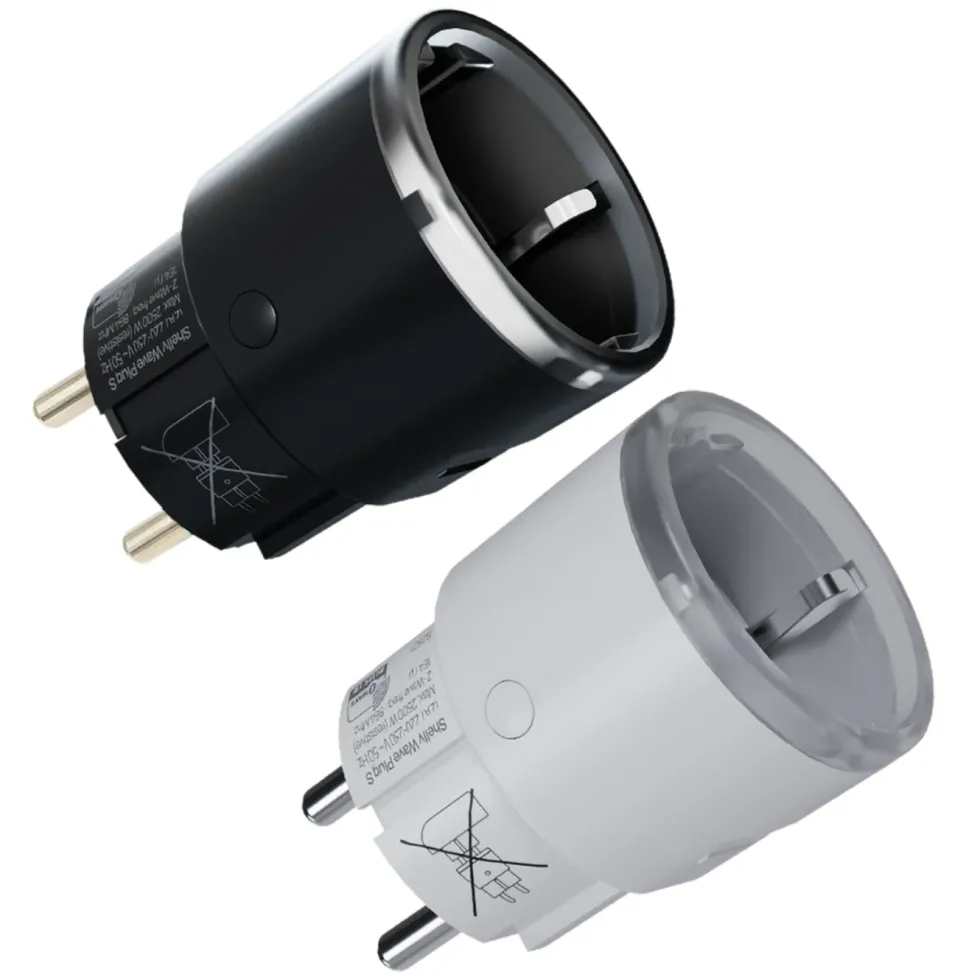 Shelly Wave Plug S LR – smart Z-Wave-plugg med energimåling Svart