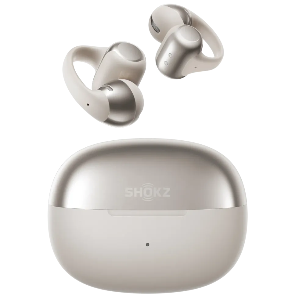 Shokz OpenDots One – trådløse åpne clip-on-hodetelefoner Grå