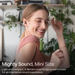 Shokz OpenDots One – trådløse åpne clip-on-hodetelefoner Grå