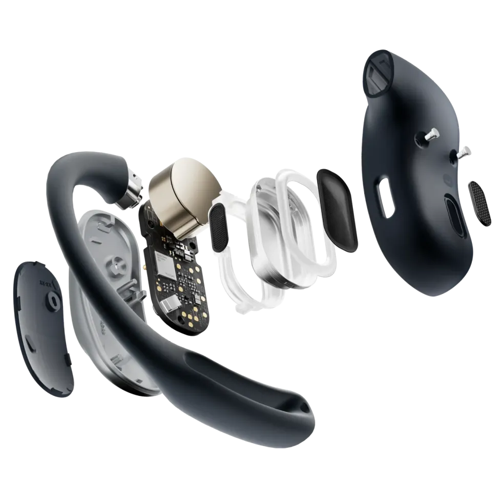 Shokz OpenFit Air Trådløse hodetelefoner Svart