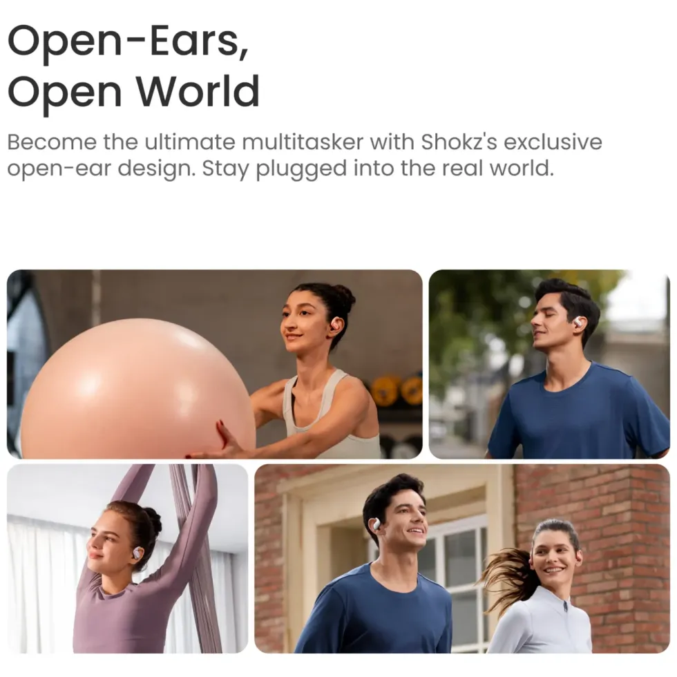 Shokz OpenFit Air Trådløse hodetelefoner Svart