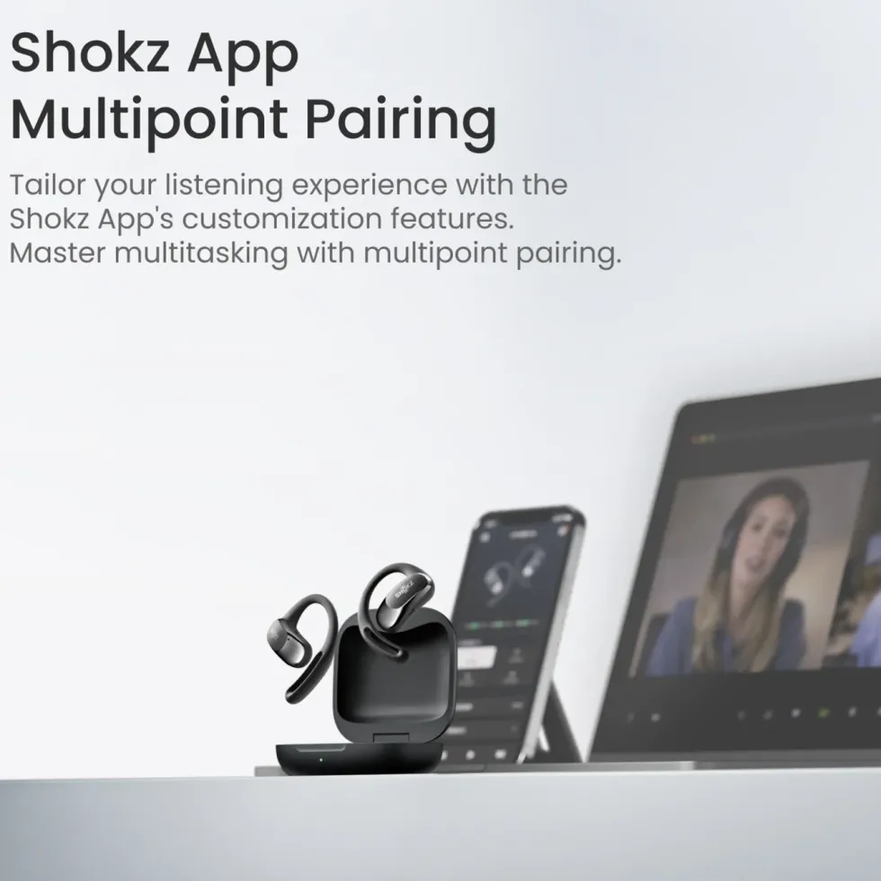 Shokz OpenFit Air Trådløse hodetelefoner Svart