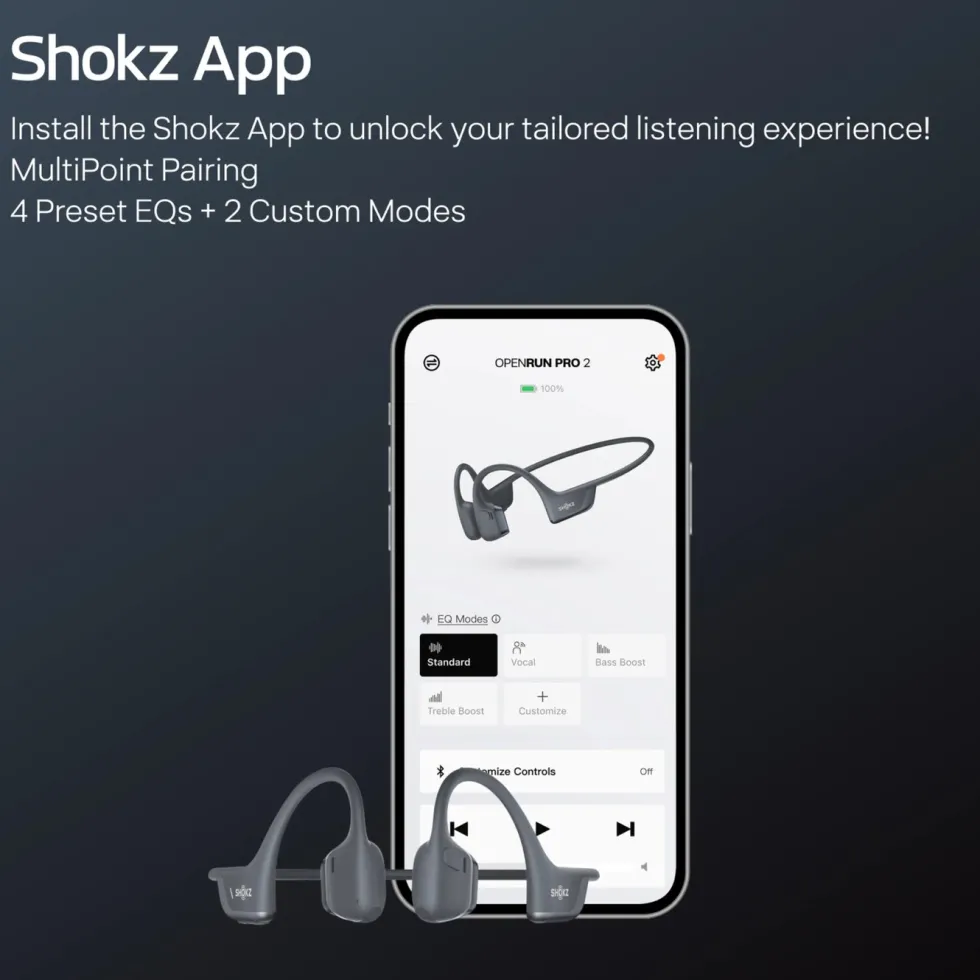 Shokz OpenRun Pro 2 Mini Trådløse hodetelefoner Svart