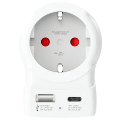 Skross Reiseadapter Europa til UK USB AC PD 20W