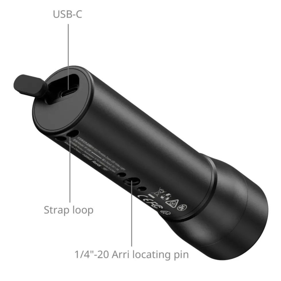 SmallRig RF 05B portabel LED-videolampe med zoom