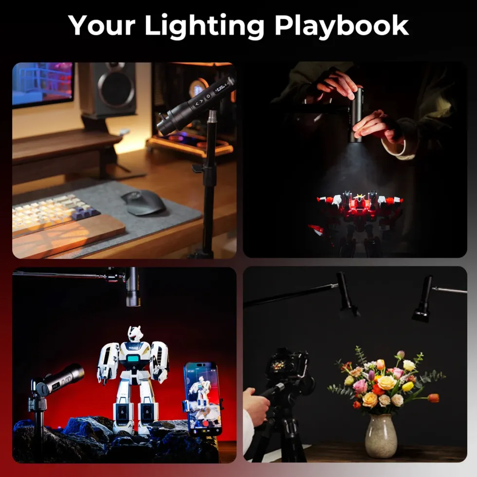 SmallRig RF 05B portabel LED-videolampe med zoom