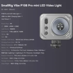 SmallRig Vibe P108 Pro mini-LED-videolampe