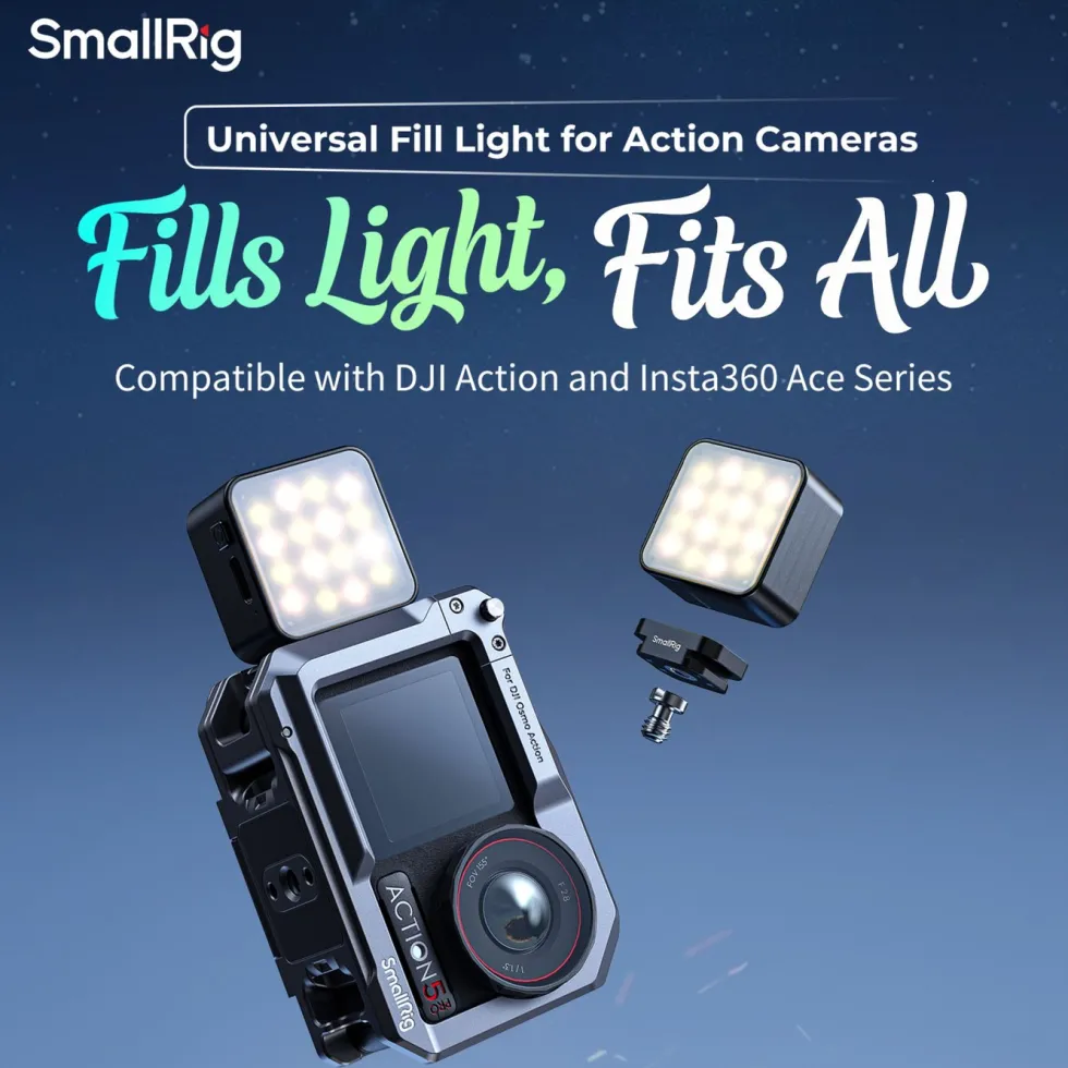 SmallRig Videolampe for actionkameraer