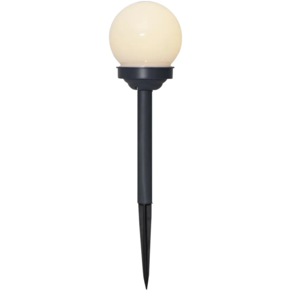 Solcelledrevet LED-lampe Ø10 cm 4-pk.