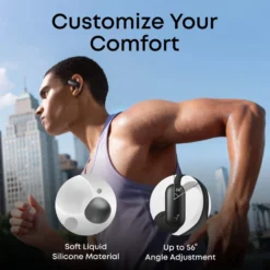 Soundcore AeroFit 2 Pro open ear-hodetelefoner med støyreduksjon Svart