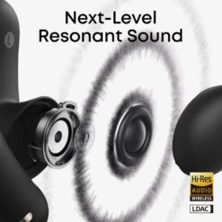 Soundcore AeroFit 2 Pro open ear-hodetelefoner med støyreduksjon Svart