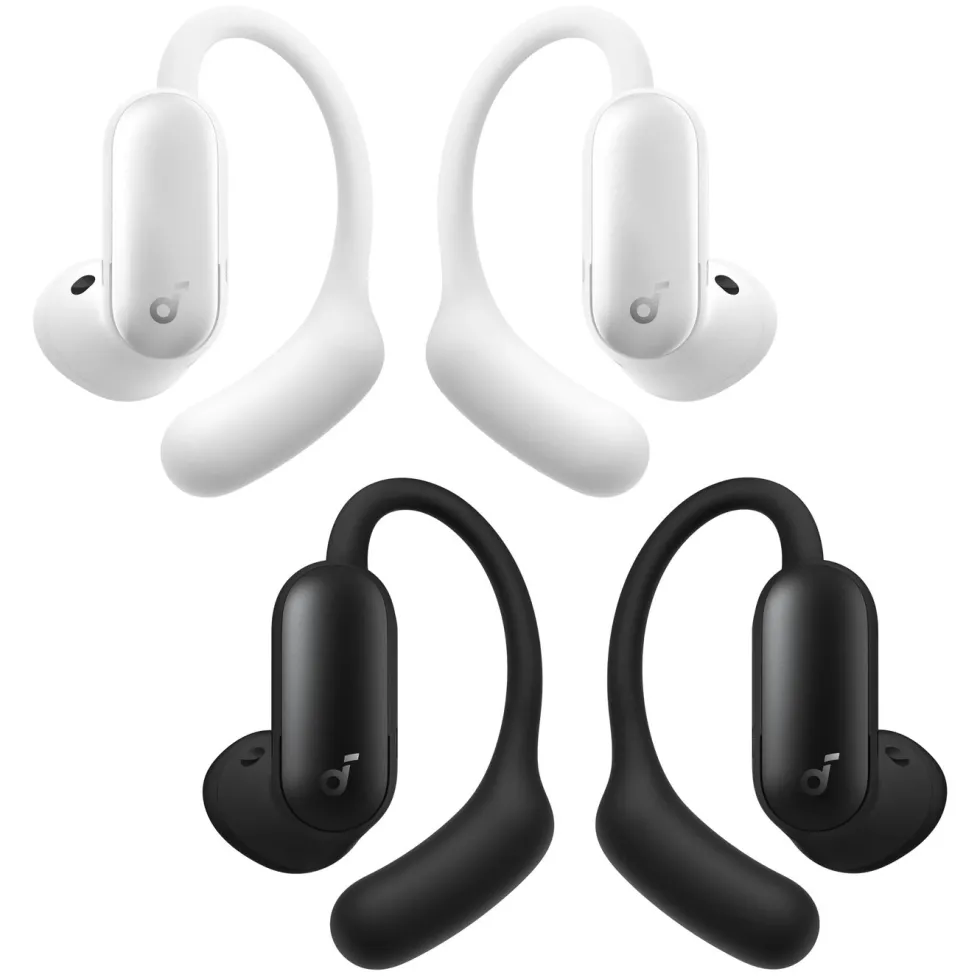 Soundcore AeroFit 2 Pro open ear-hodetelefoner med støyreduksjon Svart