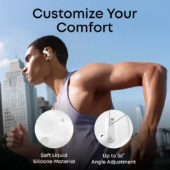 Soundcore AeroFit 2 Pro open ear-hodetelefoner med støyreduksjon Hvit