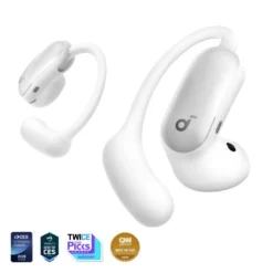 Soundcore AeroFit 2 Pro open ear-hodetelefoner med støyreduksjon Hvit