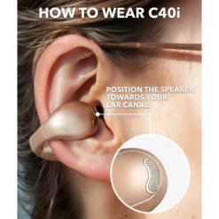 Soundcore C40i Desert-Bronze clip-on hodetelefoner