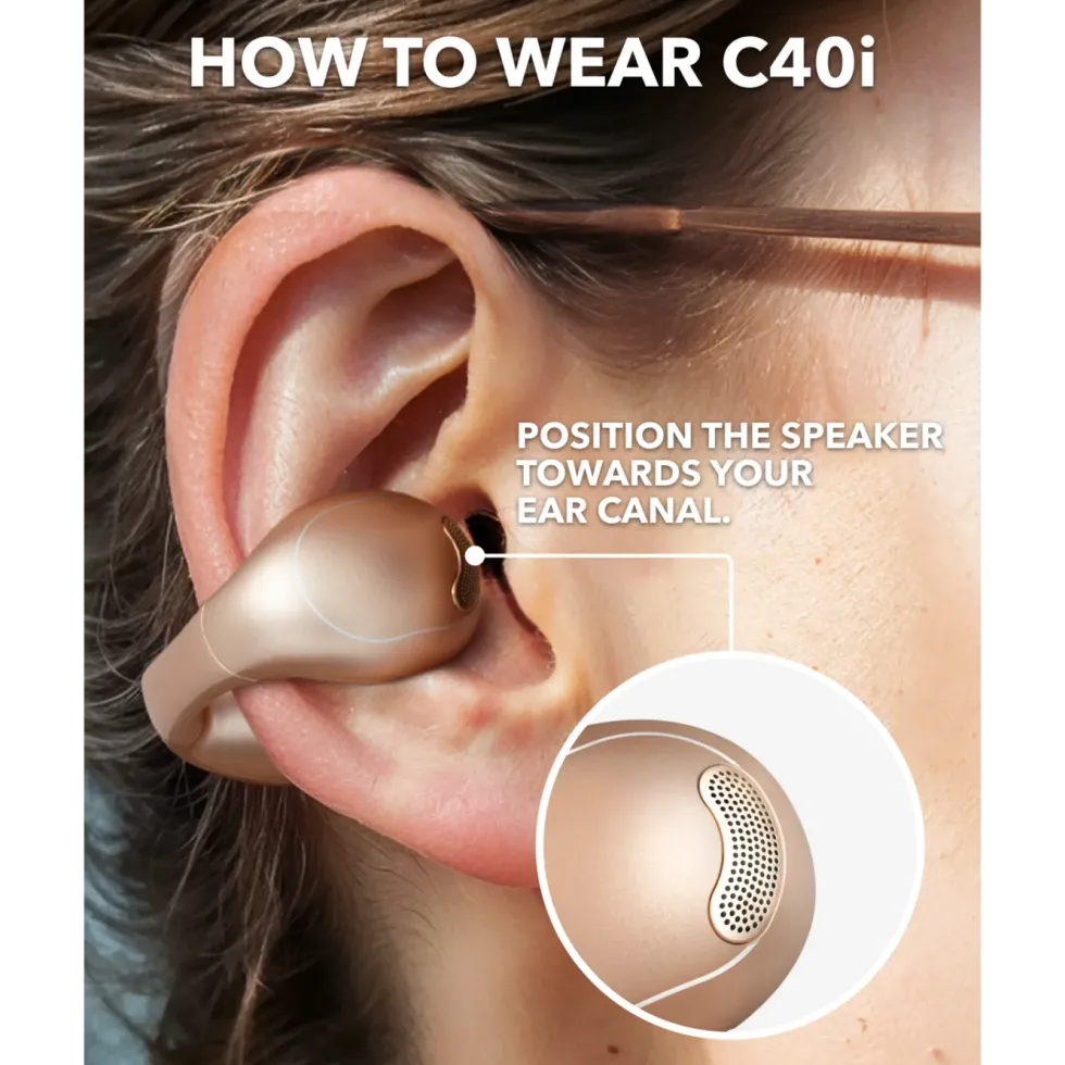 Soundcore C40i Desert-Bronze clip-on hodetelefoner