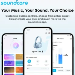 Soundcore C50i trådløse open ear-hodetelefoner Hvit