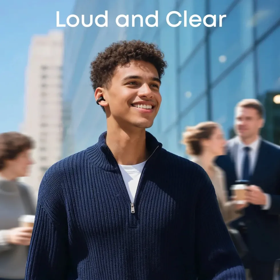Soundcore C50i trådløse open ear-hodetelefoner Svart