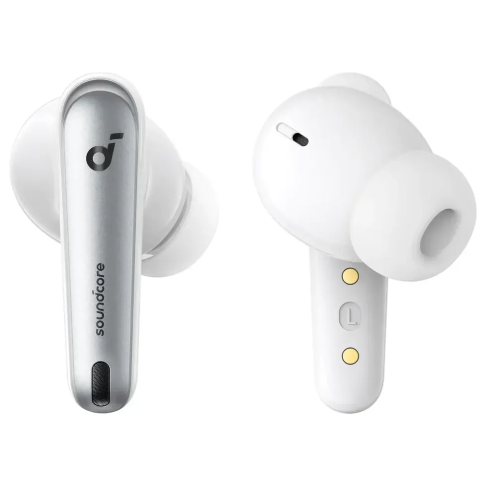 Soundcore Liberty 4 NC trådløse hodetelefoner med støyreduksjon Clear White