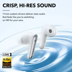 Soundcore Liberty 4 NC trådløse hodetelefoner med støyreduksjon Clear White