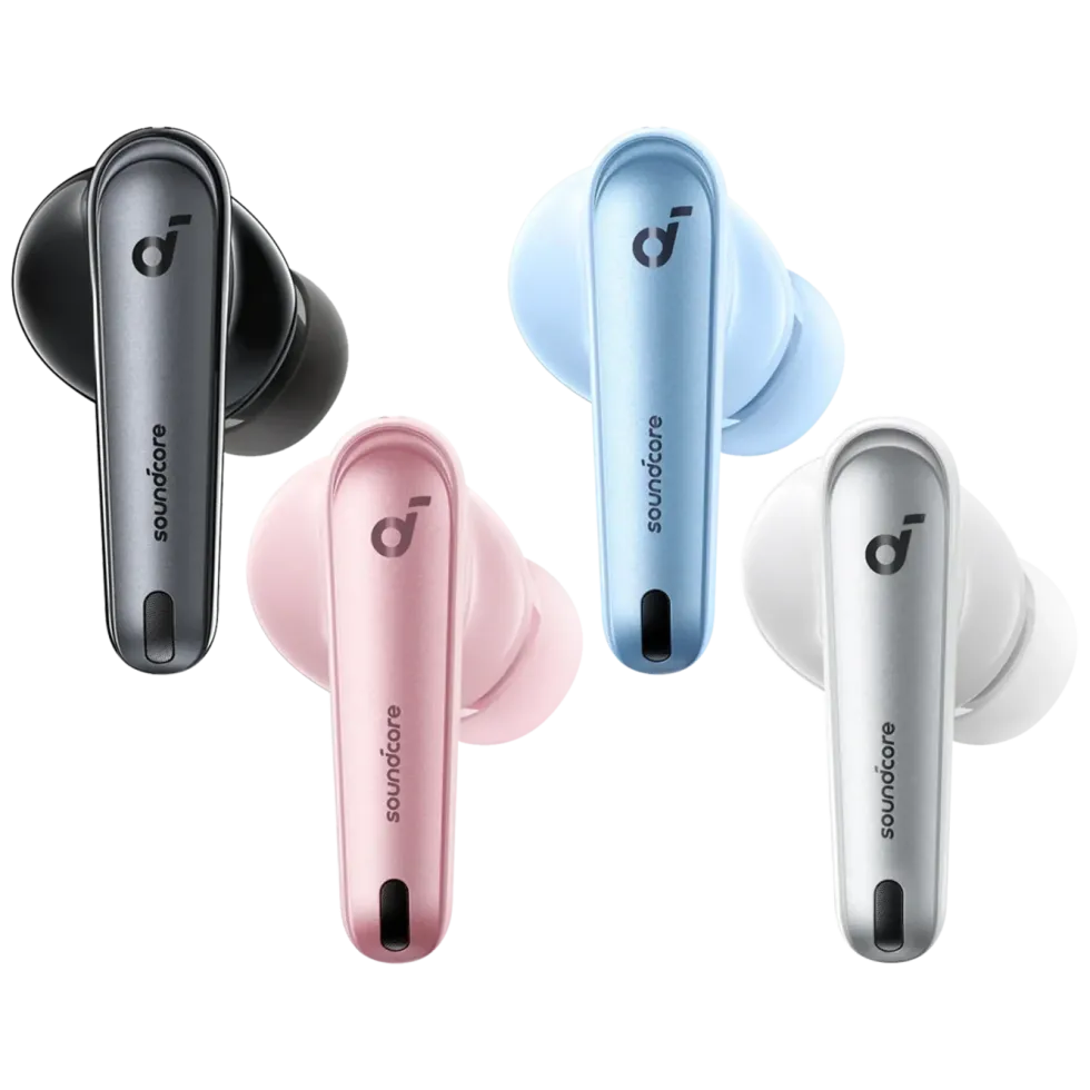 Soundcore Liberty 4 NC trådløse hodetelefoner med støyreduksjon Clear White