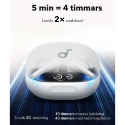Soundcore Liberty 4 Pro trådløse hodetelefoner med støyreduksjon White