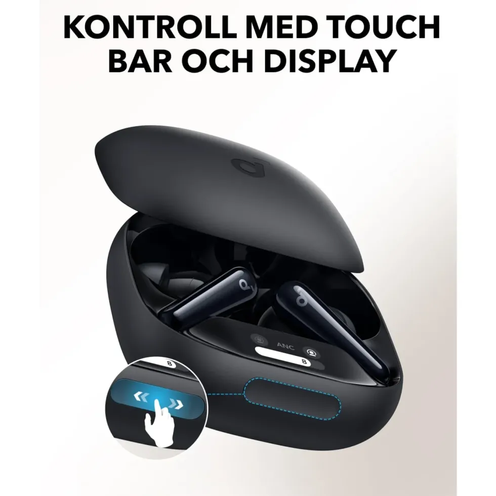 Soundcore Liberty 4 Pro trådløse hodetelefoner med støyreduksjon Black