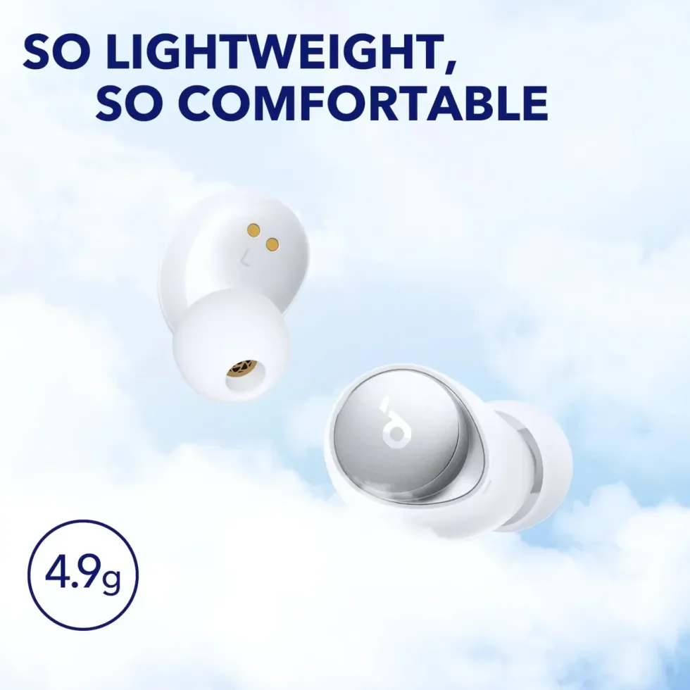 Soundcore Space A40 trådløse hodetelefoner med støyreduksjon Hvit