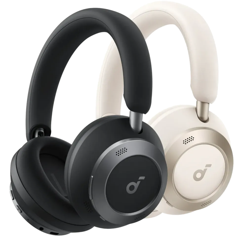 Soundcore Space One Pro Trådløse ANC-hodetelefoner Cream-White