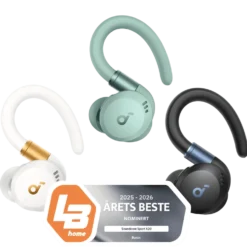Soundcore Sport X20 trådløse hodetelefoner med støyreduksjon Hvit