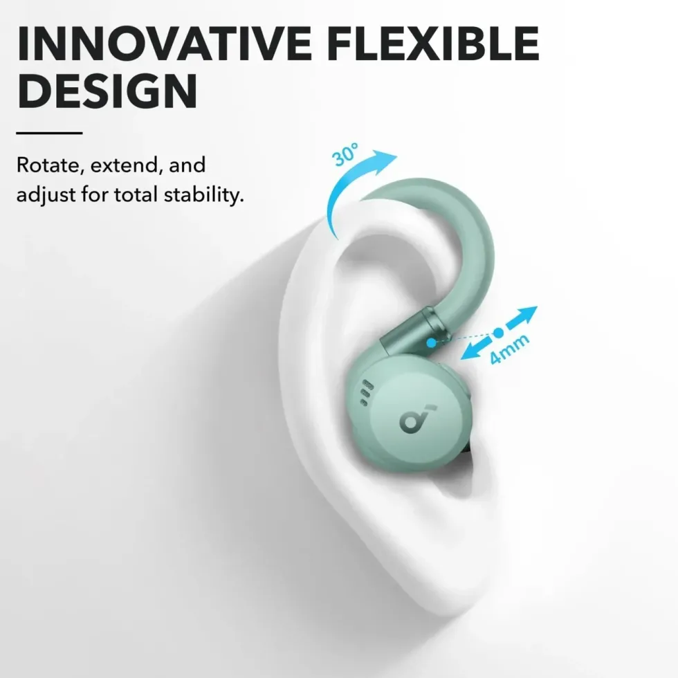 Soundcore Sport X20 trådløse hodetelefoner med støyreduksjon Grønn