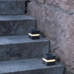 Star Trading Stonecube Hagesbelysning med solceller 2-pk.