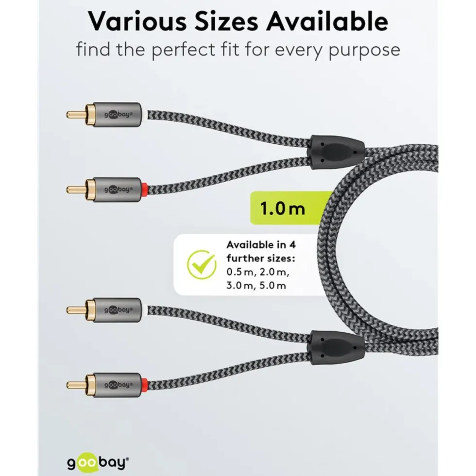 Stereo RCA-kabel 2 m