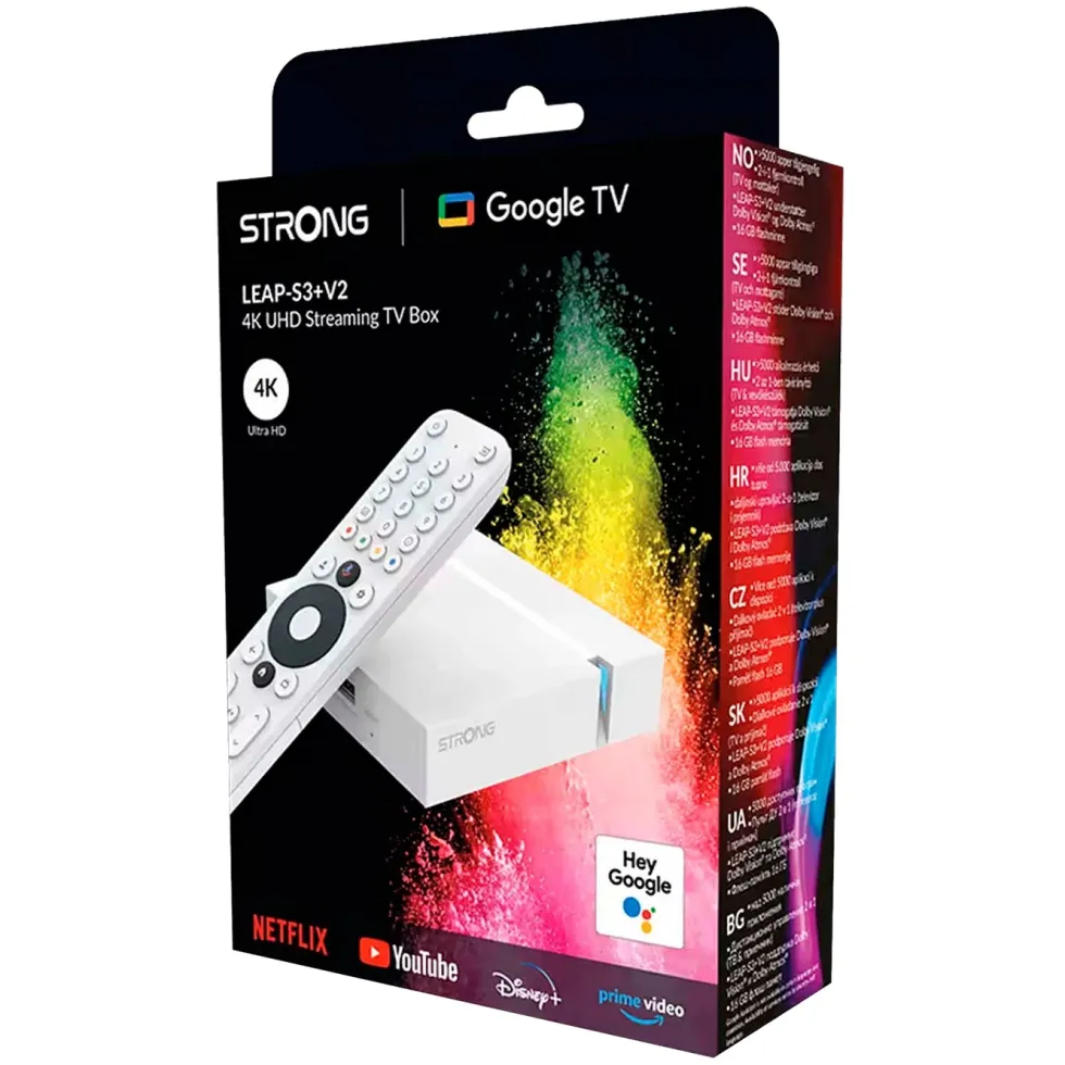 STRONG LEAP-S3+V2 4K Google TV-boks