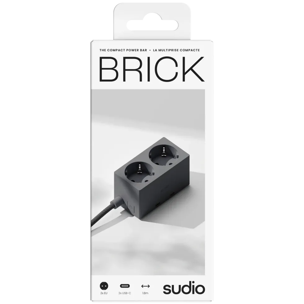 Sudio Brick grenuttak med GaN-lading 30 W Svart