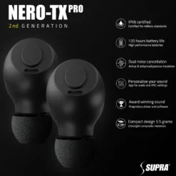 Supra Nero-TX Pro ANC Svart